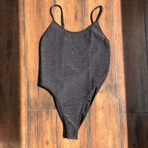 Small sparkly black bodysuit